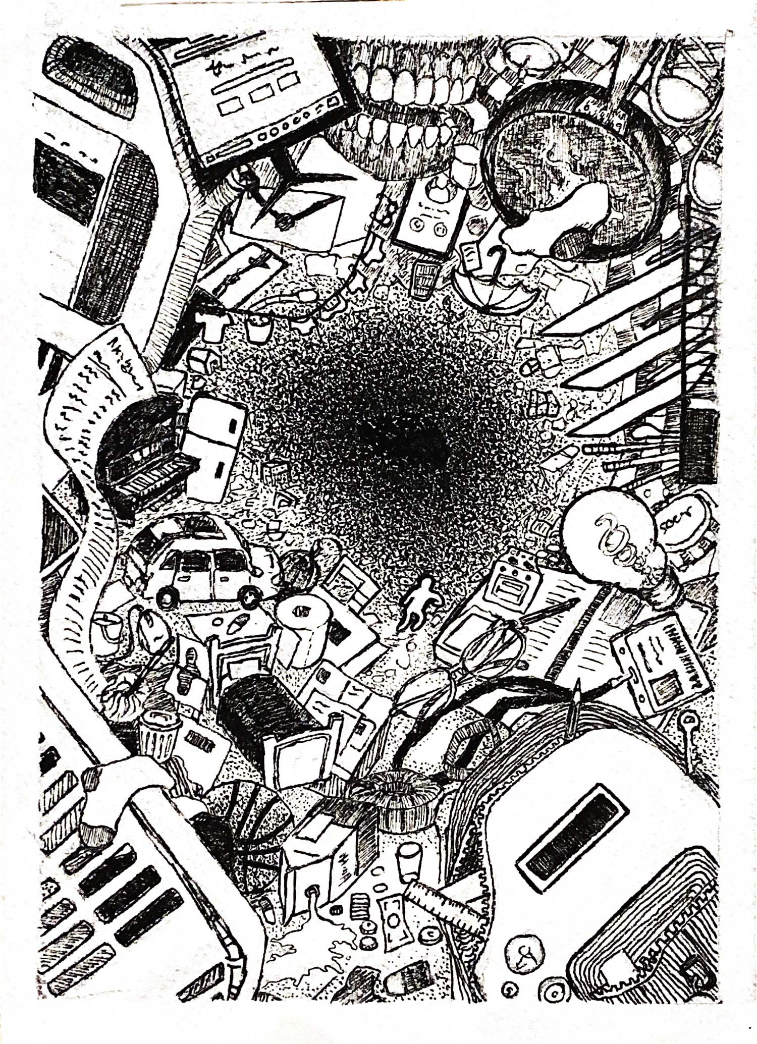 Forgetful Much Editorial Illustration by Kayla Kim