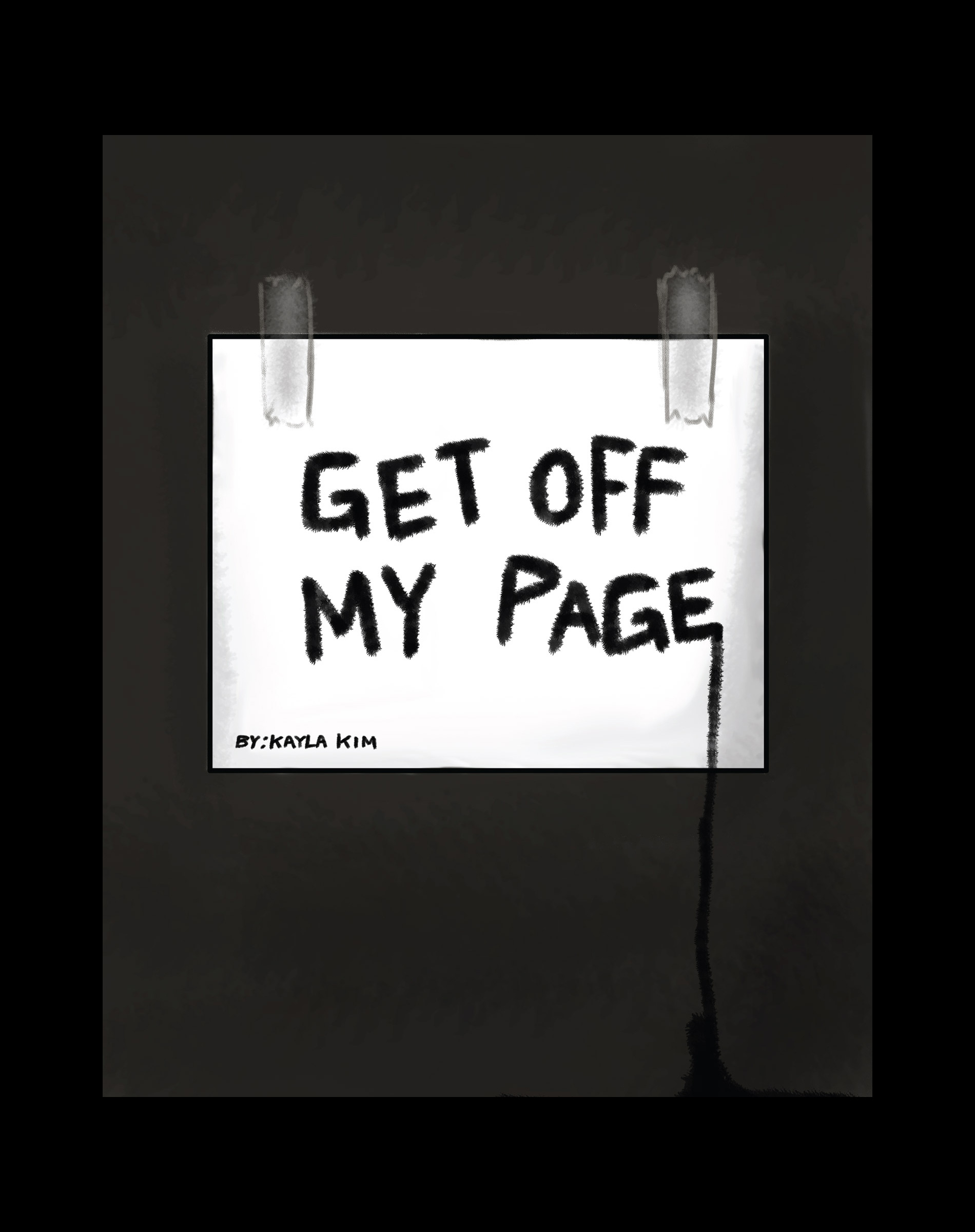 Get off my page by Kayla Kim Front Cover